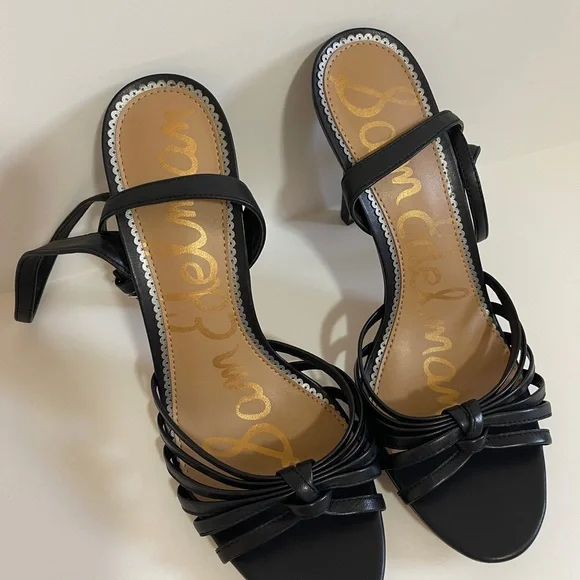 Sam Edelman Black Strappy Heels - Picture 6 of 9
